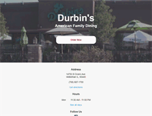 Tablet Screenshot of durbinsmidlothian.com